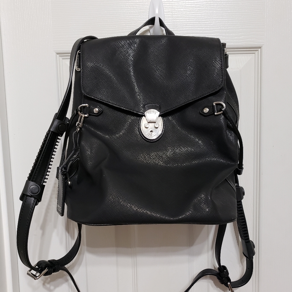 TUMI all leather backpack